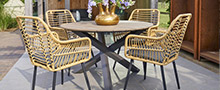 Wicker tuinset rond category image